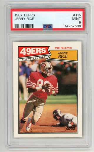 Jerry Rice 1987 Topps #115 PSA MT 9