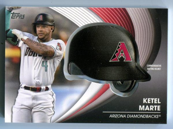 Ketel Marte 2022 Topps Series Two Commemorative Batting Helmet Card #BHKM