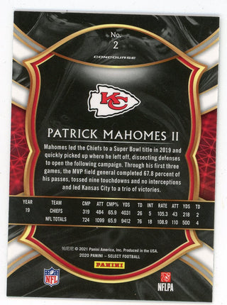 Patrick Mahomes 2020 Panini Select #2