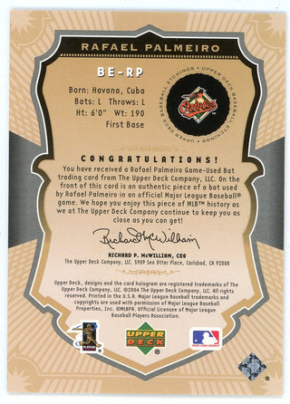 Rafael Palmeiro 2004 Upper Deck Etchings Bat Relic #BE-RP