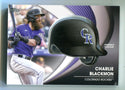 Charlie Blackmon 2022 Topps Series Two Commemorative Batting Helmet Card #BHCBL