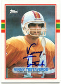 Vinny Testaverde Autographed 1989 Topps Card