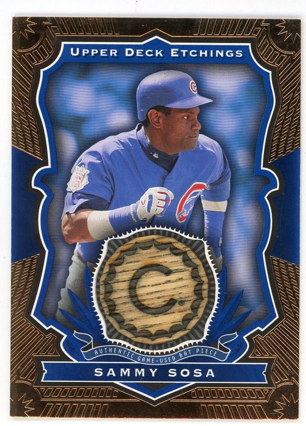 Sammy Sosa 2004 Upper Deck Etchings Bat Relic #BE-SS