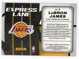 LeBron James 2020-21 Panini Donruss Optic Express Lane #6