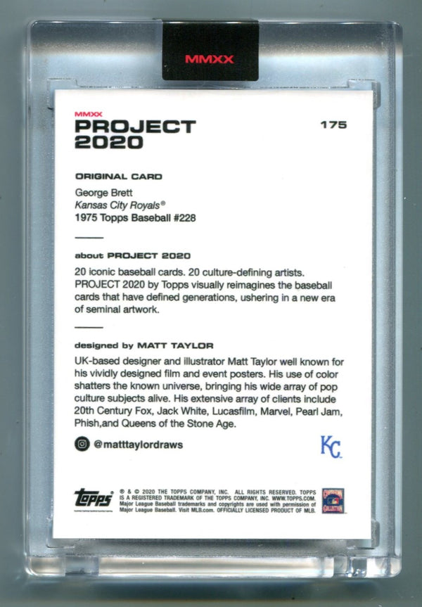 George Brett Topps Project 2020 #175 Card