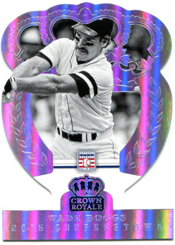 Wade Boggs 2015 Panini Crown Royale Silver Parallel Card #97 72/75