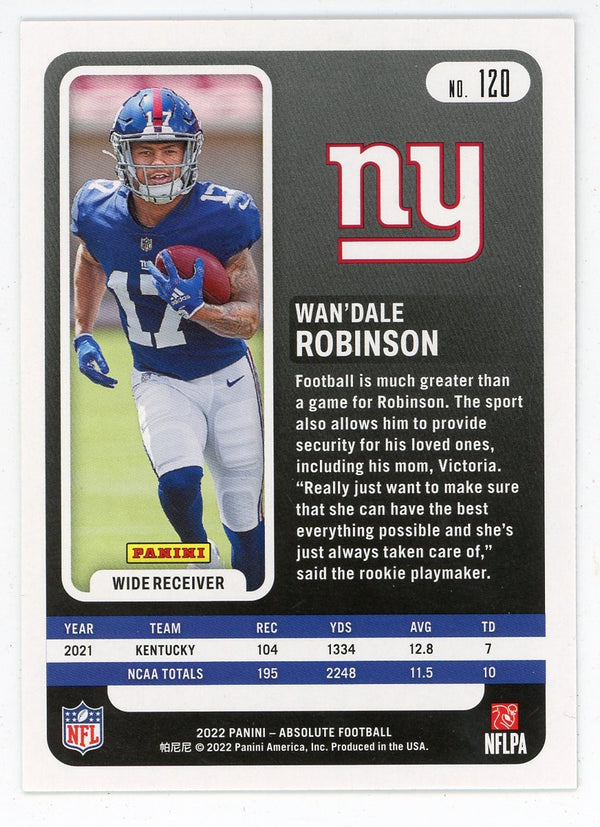 Wan'Dale Robinson 2022 Panini Absolute #120