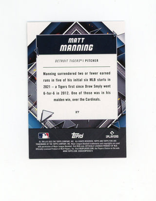 Matt Manning 2022 FIR #27 Card