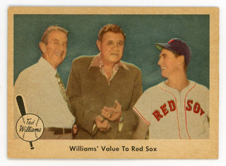 Ted Williams 1959 Fleer Baseball Card #75 Williams' Value To Red Sox