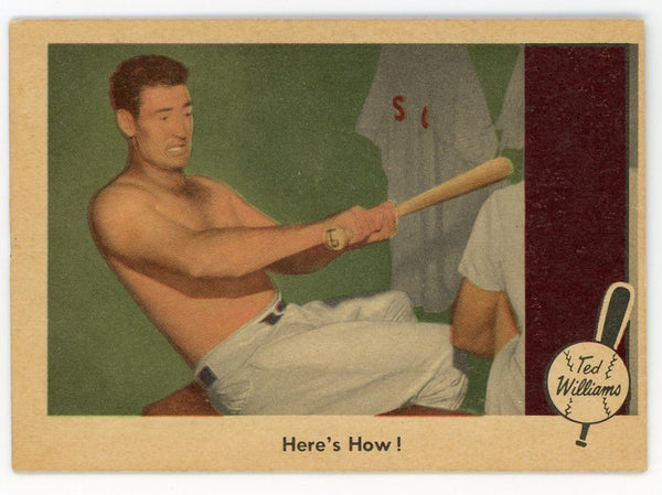 Ted Williams 1959 Fleer Baseball Card #74 Here's How !