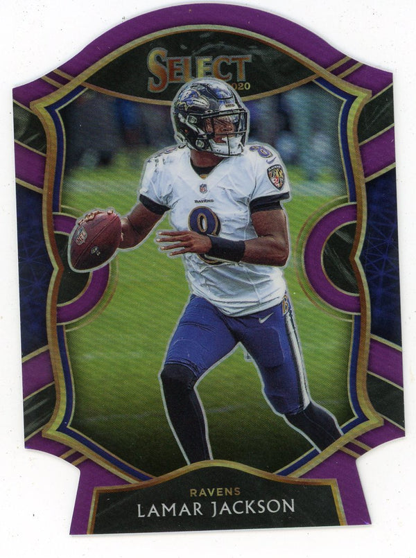 Lamar Jackson 2020 Panini Select Purple #3