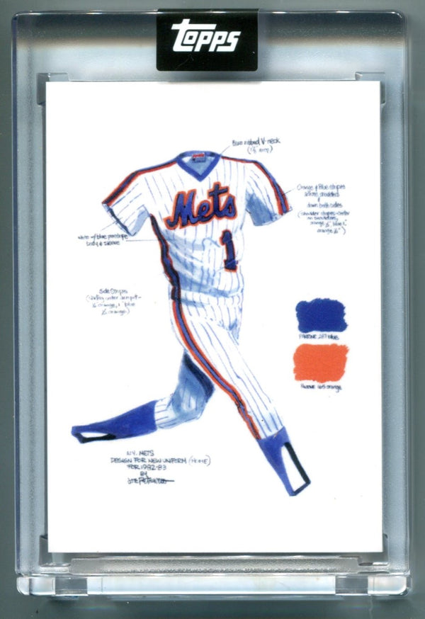 Topps 2021 New York Mets Card #Jp-1 The Uniform By Joe Petruccio