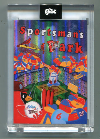 Topps Efdot 2021 Iconic Stadium Series 2 #10 Sportsman`s Park 100/100 Foil