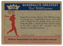 Ted Williams 1959 Fleer Baseball Card #73 Ted's Hitting Fundamentals #3