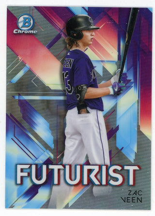 Zac Veen 2021 Topps Bowman Chrome Futurist #FT-ZV