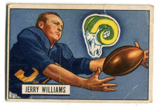 Jerry Williams 1951 Bowman #114 Card