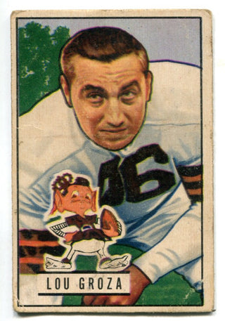 Lou Groza 1951 Bowman #75 Card