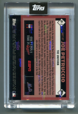 Topps 2021 New York Mets Card #Jp-1 The Uniform By Joe Petruccio