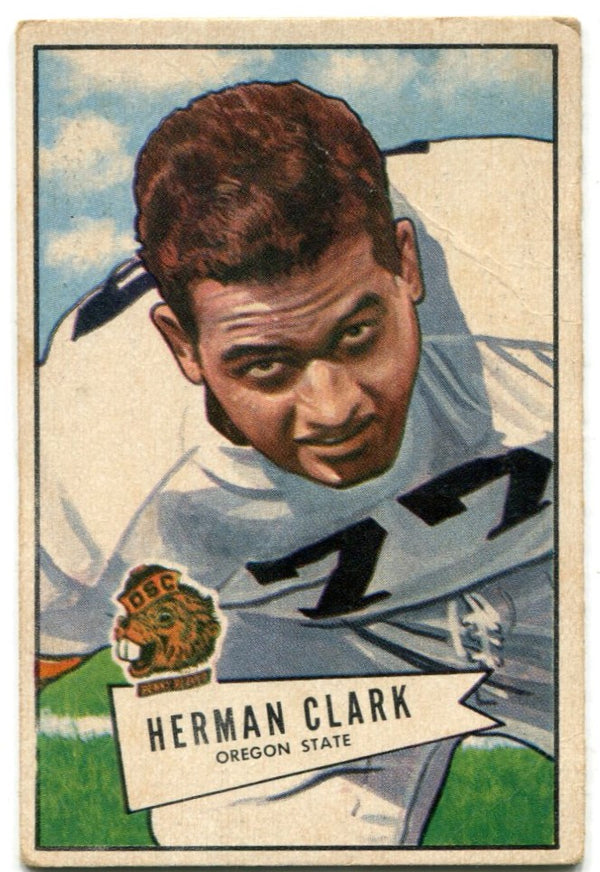 Herman Clark #1952 Bowman #76 Card