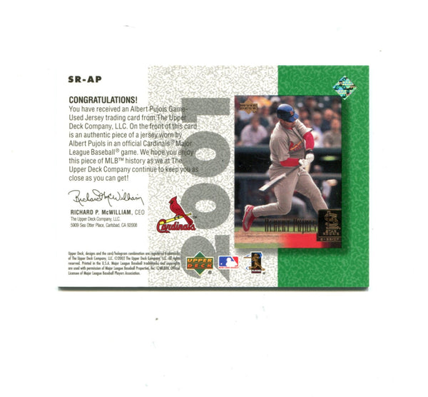 Albert Pujols 2002 Upper Deck Retro Star Rookie #SR-AP Card