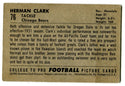 Herman Clark #1952 Bowman #76 Card