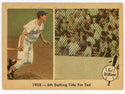 Ted Williams 1959 Fleer Baseball Card #62 1958- 6th Batting Title For Ted