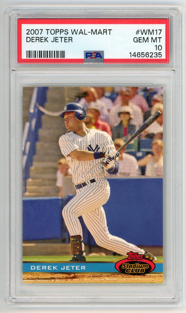 Derek Jeter 2007 Topps Wal-Mart #WM17 PSA GM 10