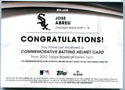 Jose Abreau 2022 Topps Commemorative Batting Helmet Card #BHJA