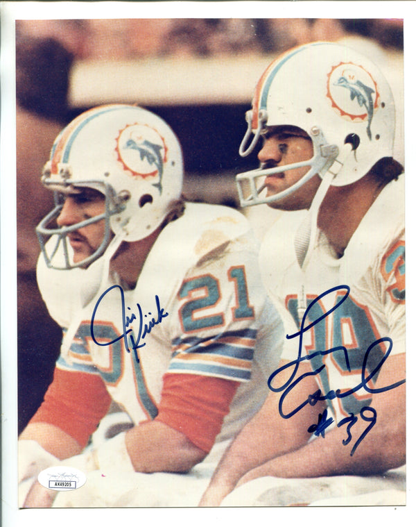 Jim Kiick and Larry Csonka Autographed 8x10 Photo (JSA)