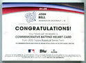 Josh Bell 2022 Topps Commemorative Batting Helmet Card #BHJB