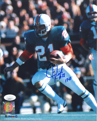 Jim Kiick 17-0 Autographed Miami Dolphins 8x10 Photo (JSA)