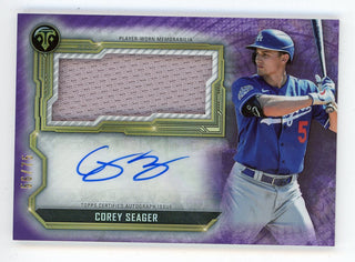 Corey Seager 2020 Topps Autographed Patch Relic #ASJR-CS