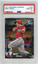 Mike Trout 2017 Bowman Chrome #100 PSA MT 10