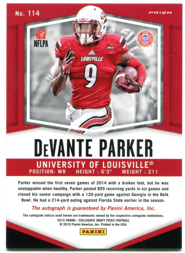 DeVante Parker Panini Prizm Draft Picks Auto 2015