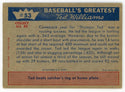 Ted Williams 1959 Fleer Baseball Card #53 1954- Ted's Comeback Is A Success