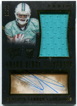 DeVante Parker Panini Black Gold Grand Debut Autograph Rookie Patch 2015 45/99