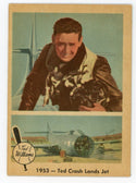 Ted Williams 1959 Fleer Baseball Card #47 1953- Ted Crash Lands Jet