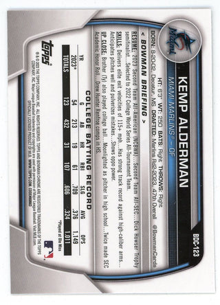 Kemp Alderman 2023 Topps Bowman Chrome #BDC-123