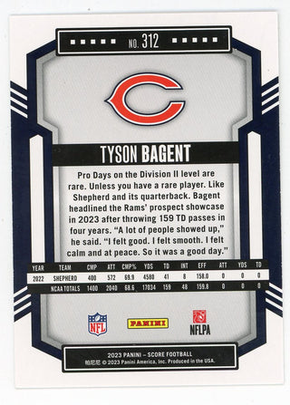 Tyson Bagnet 2023 Panini Score Rookie Card #312