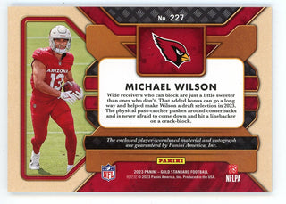 Michael Wilson 2023 Panini Gold Standard Autographed Patch Relic #227