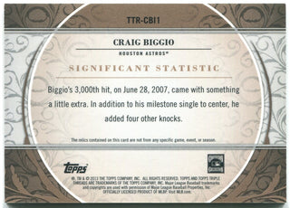 Craig Biggio Topps Triple Threads Jersey Card 2/27 2013