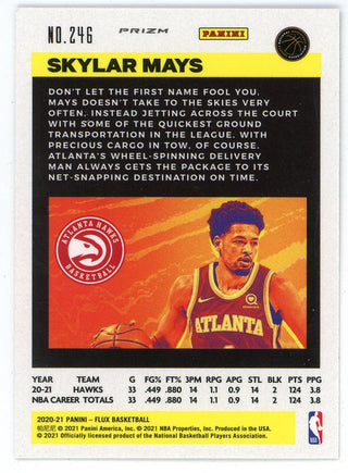 Skylar Mays 2020-21 Panini Flux #246