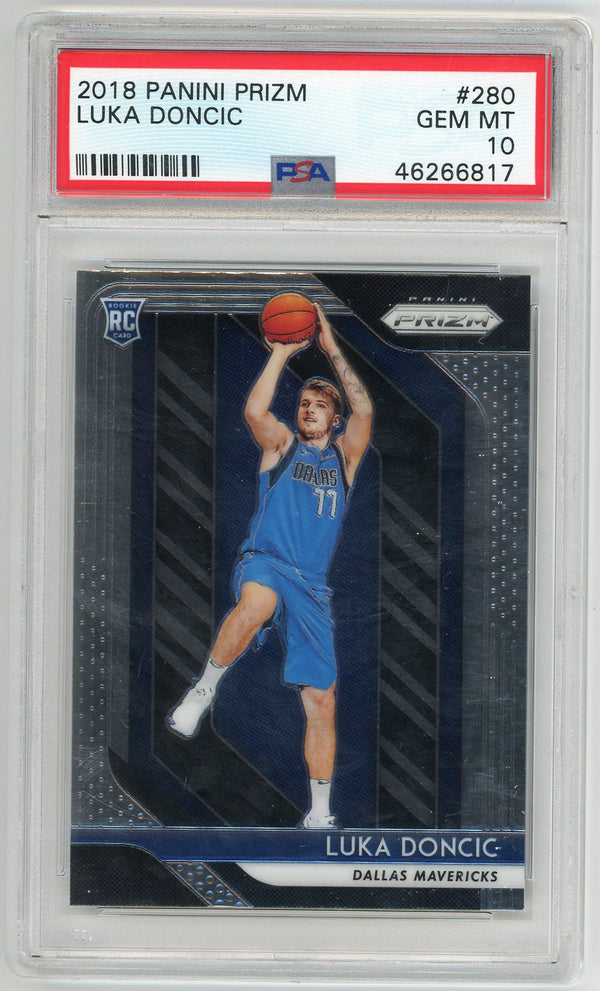 Luka Doncic 2018 Panini Prizm #280 PSA GEM MT 10 Card