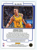 Jordan Poole 2022-23 Panini Hoops Patch Relic #RR-JPG