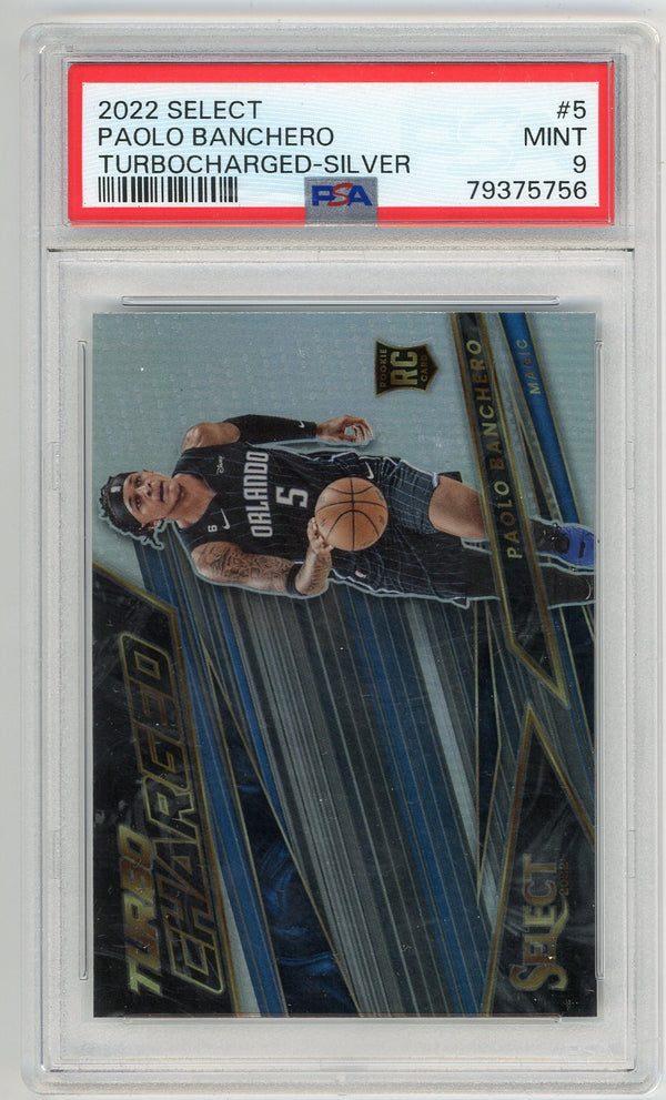 Paolo Banchero 2022 Select Turbocharged Silver #5 PSA MT 9