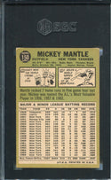 Mickey Mantle 1967 Topps Card #150 SGC 4