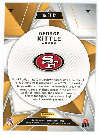 George Kittle 2023 Panini Certified Gold Team #GT-12