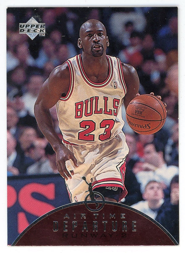 Michael Jordan 1997 Upper Deck Air Time Departure #AT2