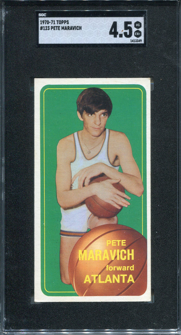 Pete Maravich 1970-71 Topps Rookie Card #123 SGC 4.5