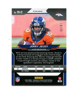 Jerry Jeudy 2021 Panini Blue Prizm Black #PB-12 10/25 Card